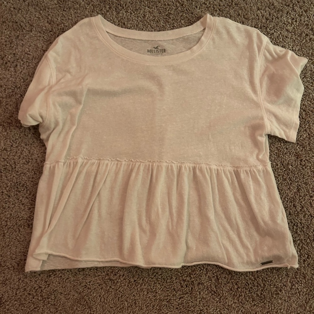 Hollister White flowy shirt
